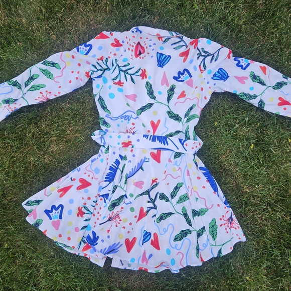 LOFT Multicolor Floral Long Sleeve Dress - Picture 3 of 10